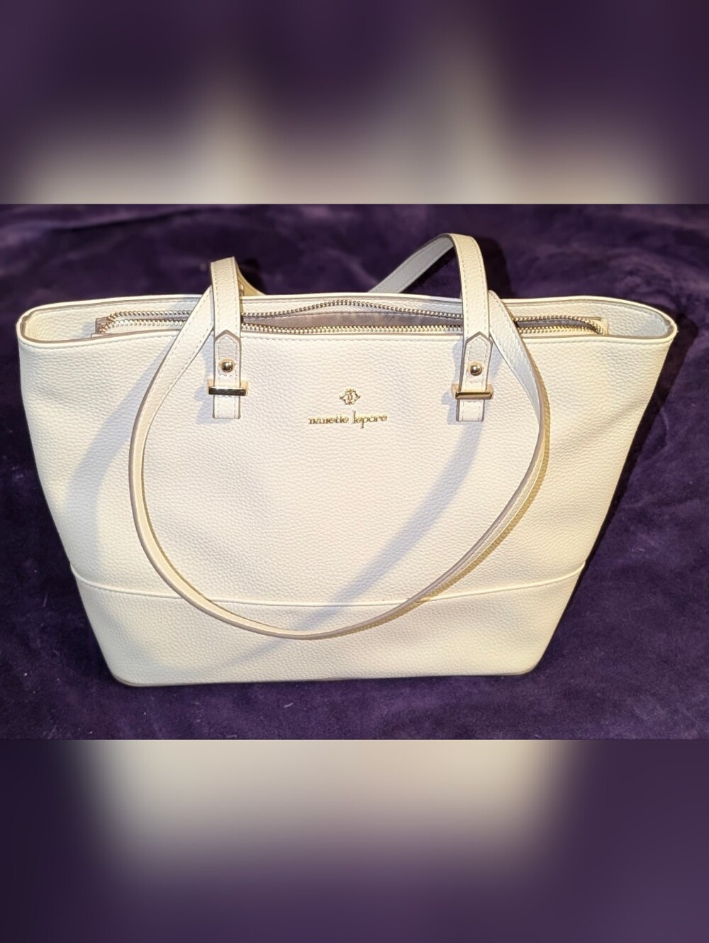 ✨NWOT Nanette Lepore Brielle Cream Tote Bag- Pristine Condition✨